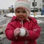 Luara com a bola de neve...